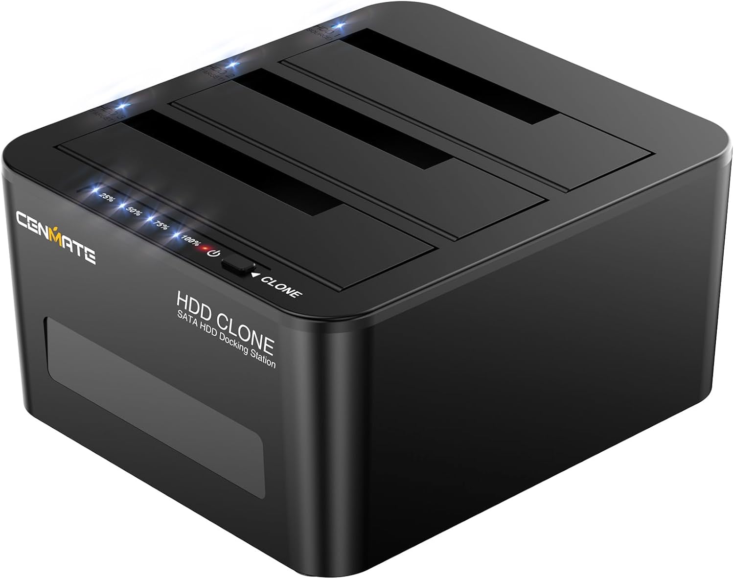 3 Bay External Hard Drive Clone Docking 